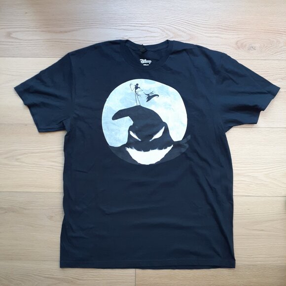 The Nightmare Before Christmas - Oogie Boogie Moon - New Large Black T-Shirt - Picture 4 of 4